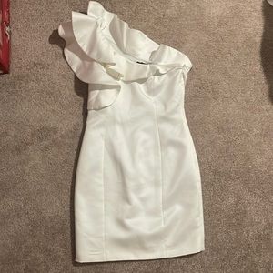 White one shoulder dress